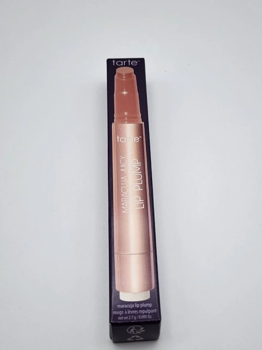 tarte Maracuja Juicy Lip Plump Peachy Beige Lip Gloss New With Box
